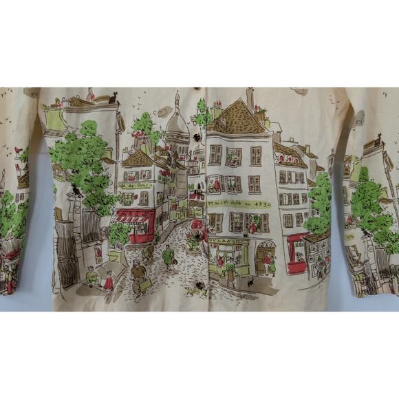 J. Crew France Vintage Novelty Lightweight Cardigan Sweater - Picture 3 of 8